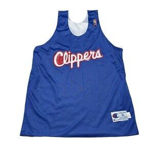 Vintage 90s NBA x Champion Reversible Practice Jersey Los Angeles Clippers Sz XL